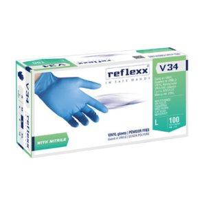 Guanti nitrile+vinile Reflexx 34 gr. 5,0